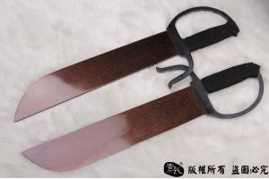 高档咏春刀-百炼钢打造-蝴蝶双刀-叶问用刀