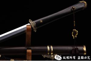 檀木铜装唐剑
