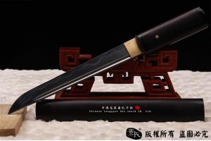 牛角短唐刀-百炼钢烧刃