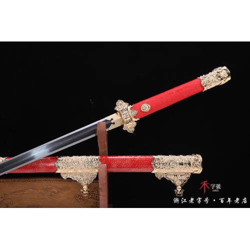 镀金鱼皮精品唐剑 查长伟作品