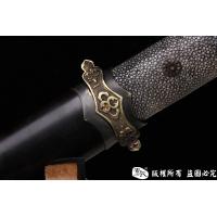 无影唐刀-t10烧刃-珍珠鱼皮手柄