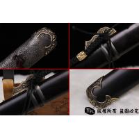 无影唐刀-t10烧刃-珍珠鱼皮手柄