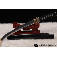 经典铜装小乌丸肋差-花纹钢烧刃