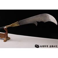 青龙偃月刀-关云长用刀-手雕装具，百炼钢刀身