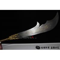 青龙偃月刀-关云长用刀-手雕装具，百炼钢刀身