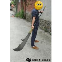 青龙偃月刀-关云长用刀-手雕装具，百炼钢刀身