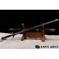 精品铜装百炼钢太极剑-牡丹图