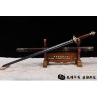 精品铜装百炼钢太极剑-牡丹图