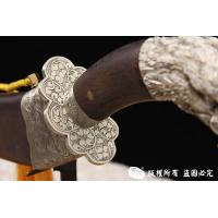 罕见正宗原味白铜蒙古刀