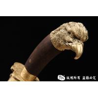 罕见正宗原味黄铜蒙古刀