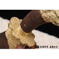 罕见正宗原味黄铜蒙古刀