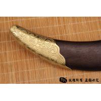 罕见正宗原味黄铜蒙古刀