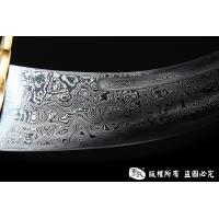 罕见正宗原味黄铜蒙古刀