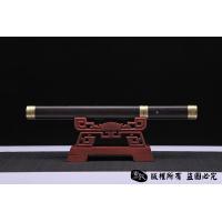 百炼花纹钢烧刃短唐刀