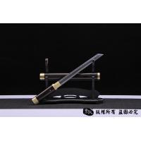 百炼花纹钢烧刃短唐刀