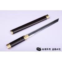 百炼花纹钢烧刃短唐刀