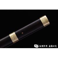 百炼花纹钢烧刃短唐刀