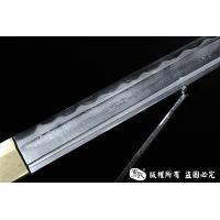 百炼花纹钢烧刃短唐刀