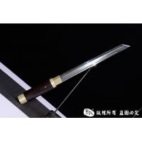百炼花纹钢烧刃短唐刀