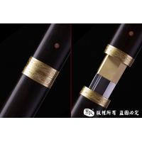 百炼花纹钢烧刃短唐刀