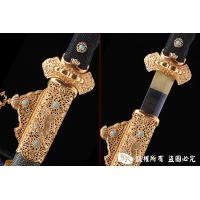 豪华镀金天梯纹唐刀 查长伟作品