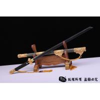 豪华镀金天梯纹唐刀 查长伟作品