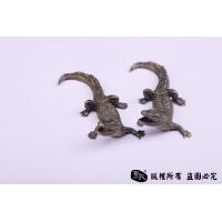 纯铜实心鳄鱼茶宠