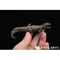 纯铜实心鳄鱼茶宠