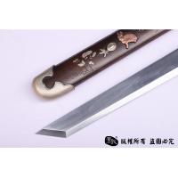 天梯纹铜鞘雕刻鎏银小唐刀