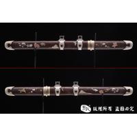 天梯纹铜鞘雕刻鎏银小唐刀