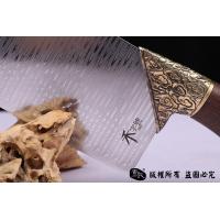 手工大马士革钢夹vg10天梯纹菜刀 高档礼盒装
