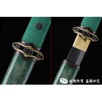 羽毛钢简装鱼皮唐刀