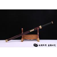手工毛铁镀金大汉之剑