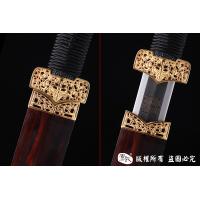 手工毛铁镀金大汉之剑