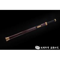 手工毛铁镀金大汉之剑