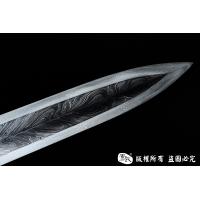 手工毛铁旋焊镀银汉剑