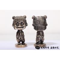 纯铜实心哪吒 露齿笑