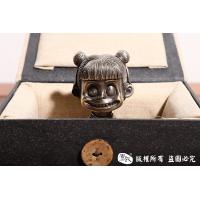 纯铜实心哪吒 露齿笑