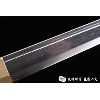 经典简装红木短唐刀-亮铜版