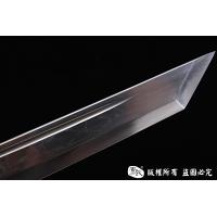 经典简装红木短唐刀-亮铜版