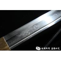 经典简装红木短唐刀-亮铜版