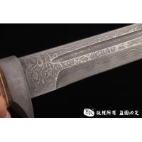 大马士革鳄鱼邓迪刀-实用小刀王-收藏实用完美结合