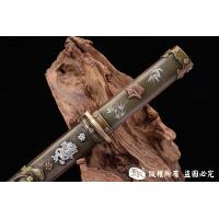 手工大马士革短唐刀 查长伟作品