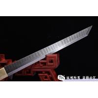 手工大马士革短唐刀 查长伟作品