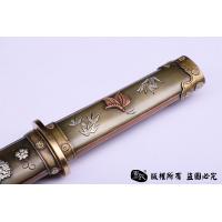 手工大马士革短唐刀 查长伟作品