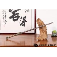 竹节错紫铜龙头锏精细版