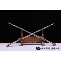 竹节错紫铜龙头锏精细版