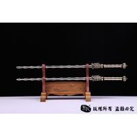竹节错紫铜龙头锏精细版