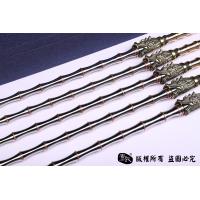 竹节错紫铜龙头锏精细版