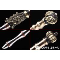 竹节错紫铜龙头锏精细版